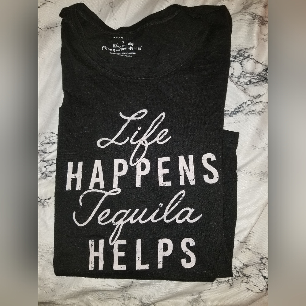 Tequila Helps, Torrid size 3, graphic T-shirt